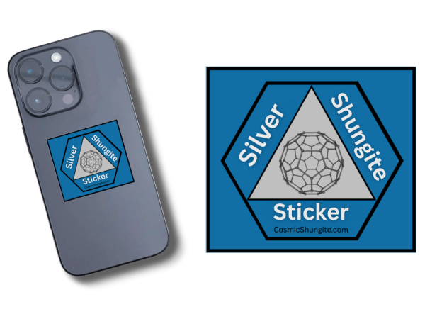 Silver Shungite Sticker