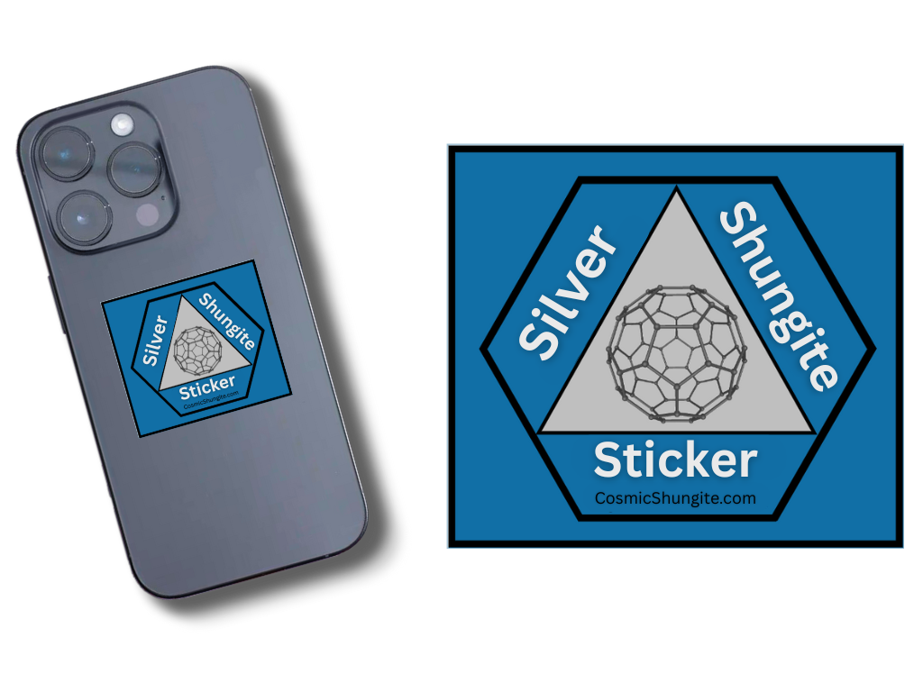Silver Shungite Sticker