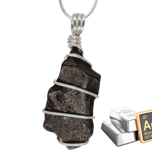 Cosmic Silver Shungite Pendant