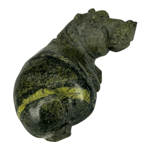 Carved Lizardite Hippo