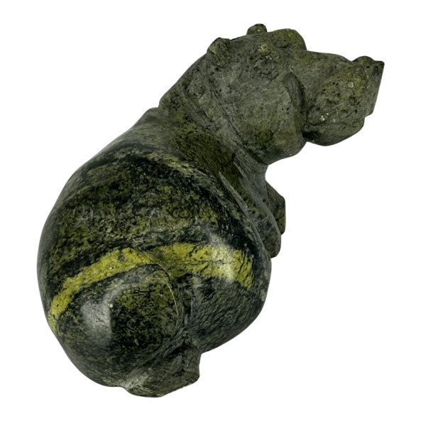 Carved Lizardite Hippo