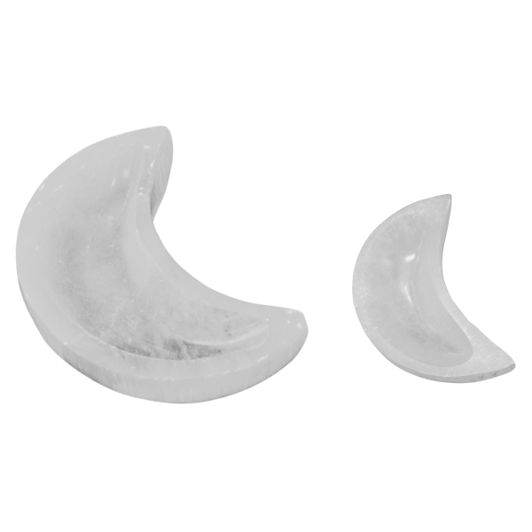 Selenite Moon Bowl